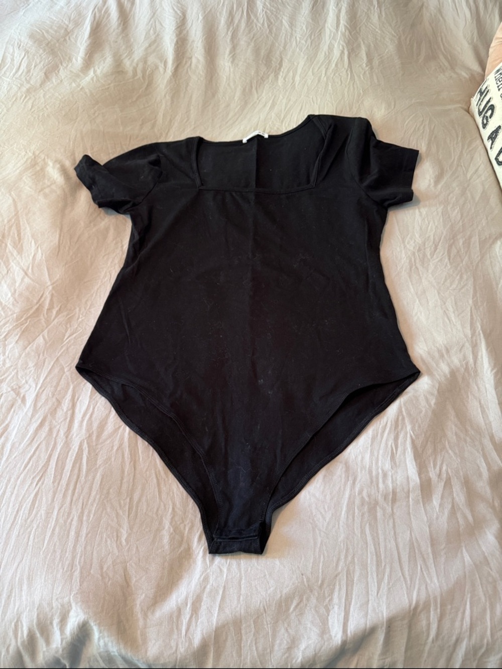 Classic Black Short-Sleeve Women's Bodysuit